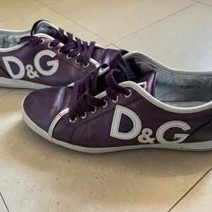 Dolce & Gabbana Purple Sneakers